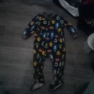 Monster print footies